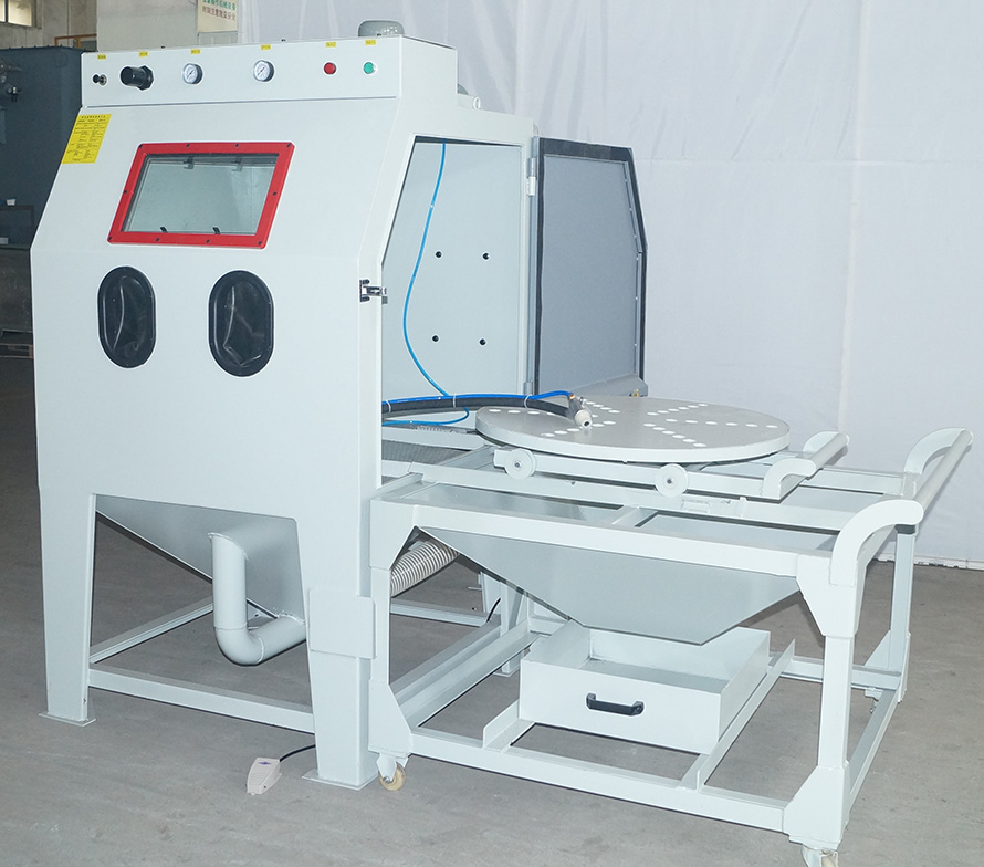 提升加工效率，箱體手動(dòng)噴砂機(jī)讓汽車(chē)零部件閃耀